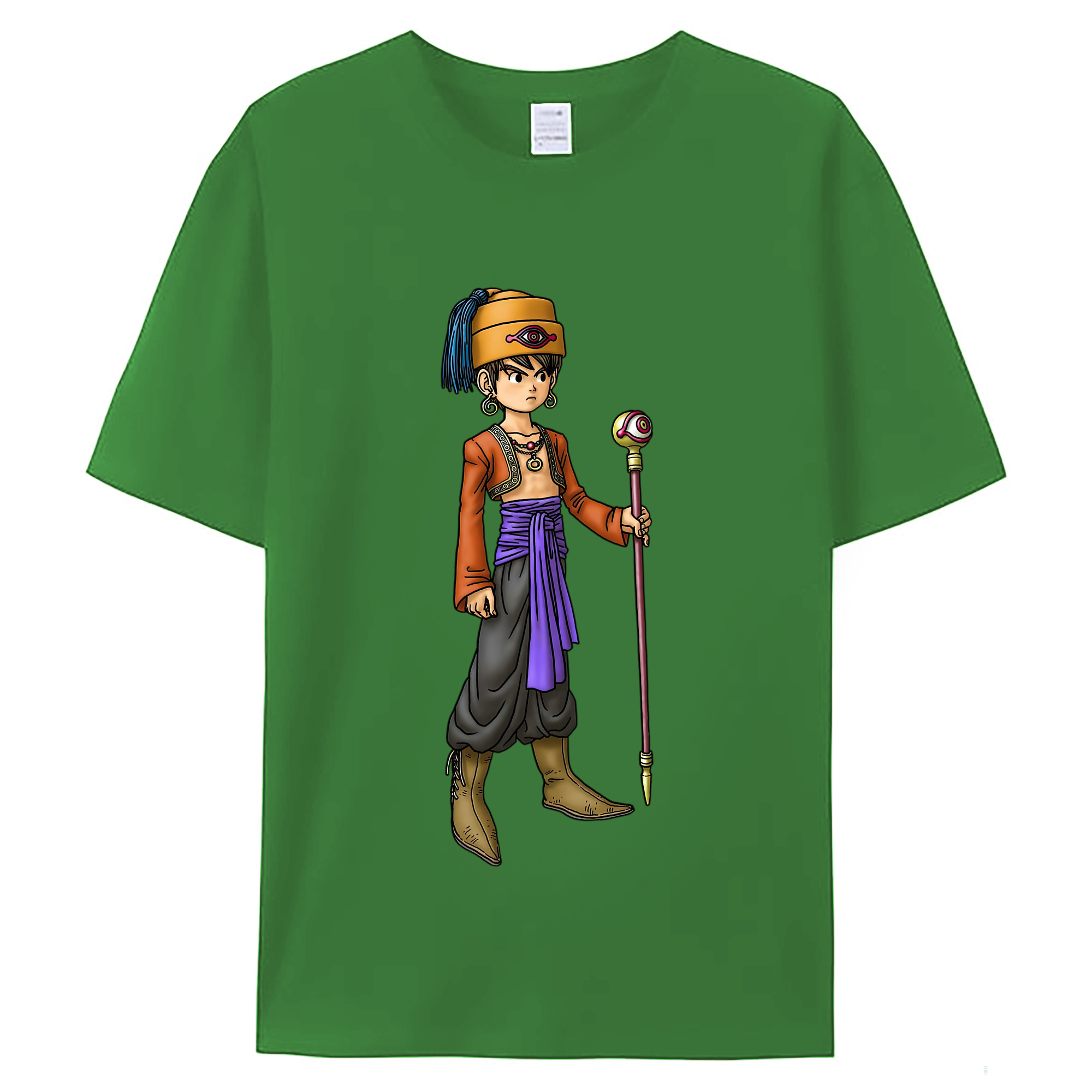 （画像用） ドラゴンクエスト Doragon Kuesuto Dragon Quest レディースカジュアルプリントTシャツ（綿100％）